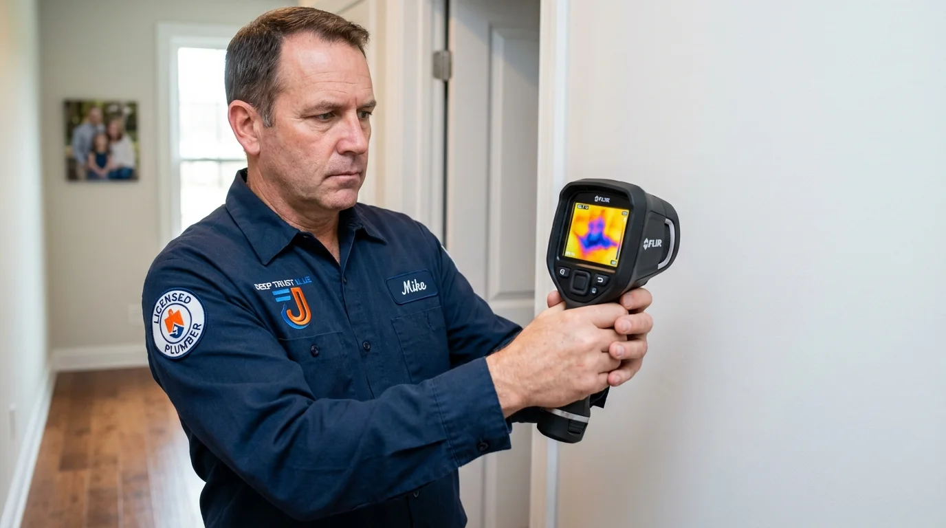 Thermal imaging leak detection by Johns Plumbing LLC in Middleburg